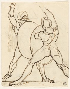 Combate de dos griegos de Johann Heinrich Füssli