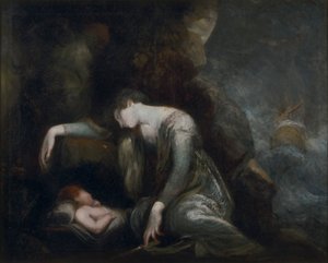 ¿Dana? y Perseo en Serifos(?) de Johann Heinrich Füssli