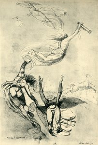 Héroe muerto con diosas, 1778