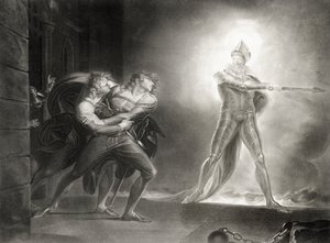 Hamlet, Acto I, Escena IV, de William Shakespeare (1564-1616) grabado por Robert Thew (1758-1802) de Johann Heinrich Füssli