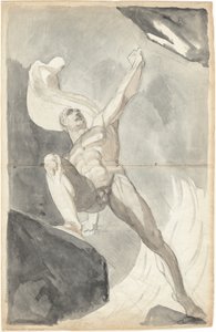 Satanás desafiando los poderes del cielo de Johann Heinrich Füssli