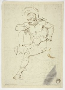 Guerrero sentado (anverso); Guerrero a grandes zancadas (reverso) de Henry Fuseli