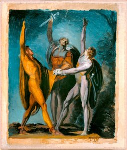 Boceto para "Juramento en el Rütli," Figura femenina (verso) de Johann Heinrich Füssli