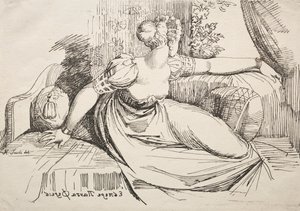 Mujer en un Sofá de Johann Heinrich Füssli