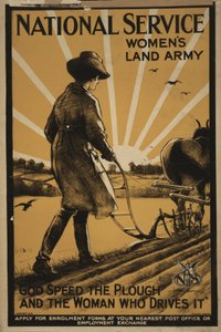 Servicio Nacional, Ejército de Mujeres de la Tierra, 1917 de Henry George Gawthorn