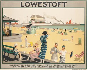Póster publicitario de Lowestoft de Henry George Gawthorn