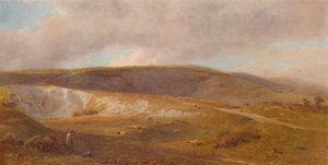 Una cantera de tiza en los Downs, cerca de Eastbourne, 1871, 1935
