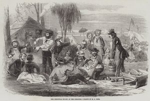 El picnic de Navidad en las excavaciones de Henry George Hine