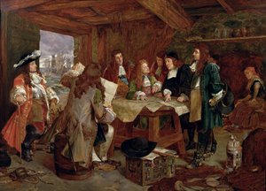 Un Consejo de Guerra - Guillermo, Príncipe de Orange y sus Ayudantes después de Desembarcar en Torbay, 5 de noviembre de 1688