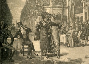 Dandis y bellezas del período de la Regencia, principios del siglo XIX c. 1890 de Henry Gillard Glindoni