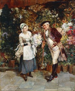 La vendedora de flores de Henry Gillard Glindoni