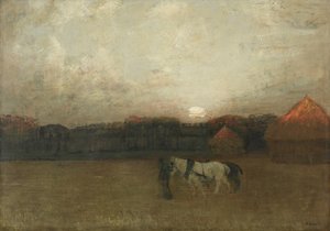 El campo de rastrojos, c. 1909 de Henry Golden Dearth