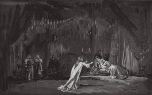 Escena del Rey Lear (litografía) de Henry Hawes Craven Green