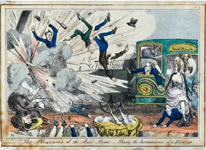 Los placeres del ferrocarril. Mostrando los inconvenientes de una voladura de Henry Heath