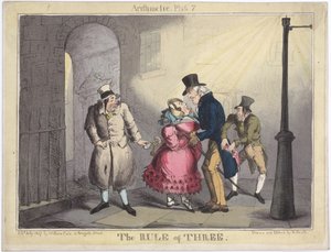 La regla de tres, lámina 7 de Aritmética, 1822