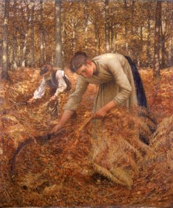 Recolectando Helechos, c.1899 de Henry Herbert La Thangue