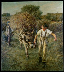 El carro de heno, c.1889 de Henry Herbert La Thangue