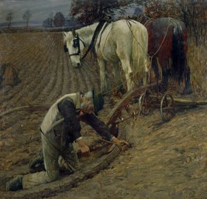 El último surco, 1895 de Henry Herbert La Thangue