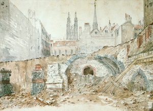 Partes de una basílica de finales del siglo I-principios del siglo II en la Ciudad de Londres de Henry Hodge