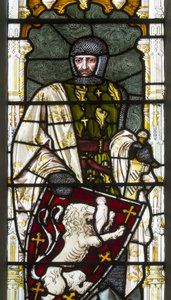 Cambridge, Trinity College, Heaton Butler & Bayne, Henry Holiday, Simon de Montfort, 1870, adaptado de Carl Almquist de Henry Holiday