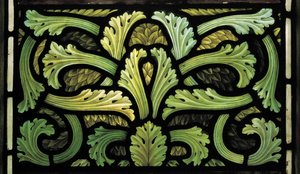 Patrón de Follaje, Ventana de los Ángeles del Juicio de Henry Holiday