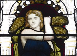 Rut con trigo (detalle), 1881-83 de Henry Holiday