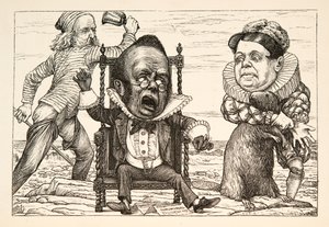 Tan grande fue su susto que su chaleco se volvió blanco, pub. 1876 de Henry Holiday
