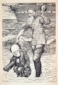 Apoyando a cada hombre en la cima de la marea, pub. 1876 de Henry Holiday