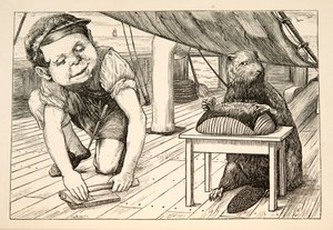 El castor seguía mirando en la dirección opuesta, pub. 1876 de Henry Holiday