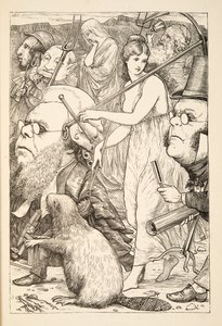 Perseguirlo con tenedores y esperanza, de La caza del Snark, una agonía en ocho crisis, por Lewis Carroll, pub. 1876 de Henry Holiday