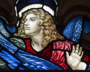 Cabeza de un ángel de Henry Holiday