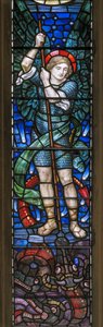El arcángel San Miguel y los dragones de Henry Holiday