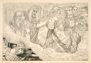 Debes saber - dijo el Juez pero el Snark exclamó ¡Tonterías!, pub. 1876 de Henry Holiday