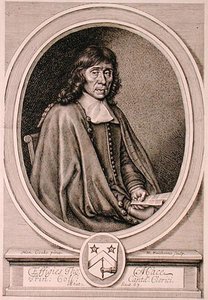 Retrato de Thomas Mace (1612-1706) grabado por William Faithorne (1656-c.1701) de Henry I (after) Cooke