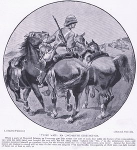 Tercer hombre una distinción no deseada, de Después de Pretoria: La Guerra de Guerrillas publicado por Harmsworth Bros Limited, 1901 de Henry Inglis Jodrel Sheldon Williams