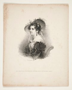 Retrato de medio cuerpo de una mujer joven de Henry Inman