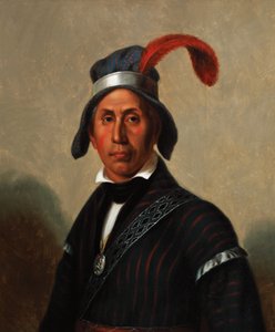 Yaha Hajo, Lobo loco (Creek) 1836 (Óleo sobre lienzo) de Henry Inman