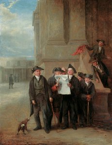 Inteligencia Naval: Pensionistas de Greenwich leyendo una copia de The Times