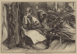 Caridad navideña, interior de un hospital en el este de Henry James Townsend
