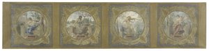 Boceto para la Galería Lobau del Ayuntamiento de París: Les Arts de Henry Jean Louis Boureau