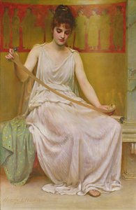 Neaera leyendo una carta de Catulo, c.1894