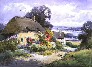 Un carril de Surrey (acuarela) de Henry John Sylvester Stannard
