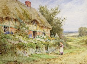 El conejo mascota (óleo sobre lienzo) de Henry John Sylvester Stannard
