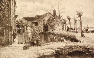 Sin título [Escena de pueblo] de Henry John Yeend King
