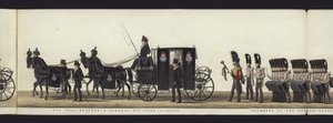 Parte de la vista panorámica de todo el cortejo fúnebre de Arthur, Duque de Wellington