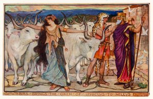 Bias trae los bueyes de Iphiclus a Neleus de Henry Justice Ford