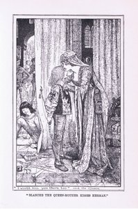 Blanca la reina madre besa a Herman de Henry Justice Ford