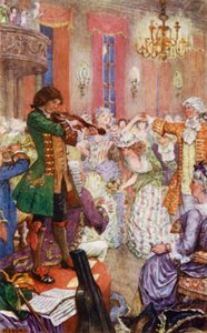 Jack el Ciego toca su violín en los bailes de la asamblea de Henry Justice Ford