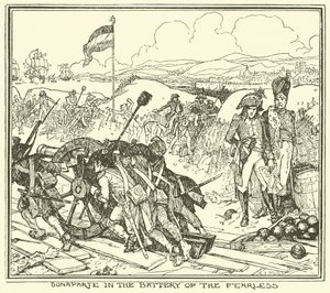 Bonaparte en la batería del intrépido de Henry Justice Ford