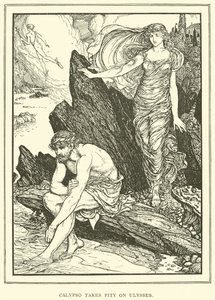 Calipso se apiada de Ulises de Henry Justice Ford